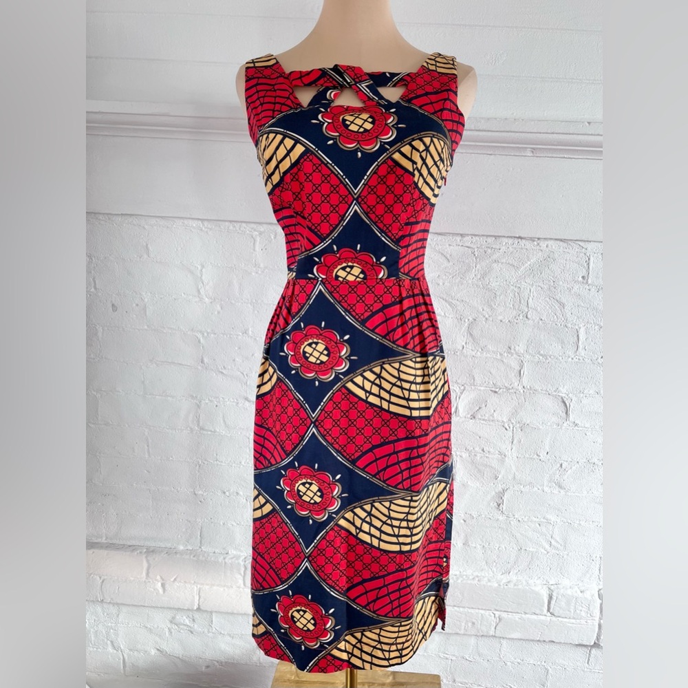 Trashy Diva Retro Wiggle Dress Fitted Knee Length Size 4